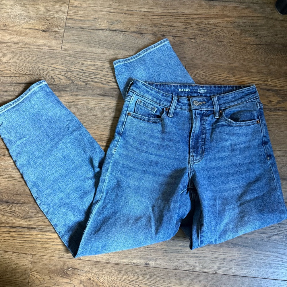 Old Navy Blue Straight Leg Jeans- Classic Denim